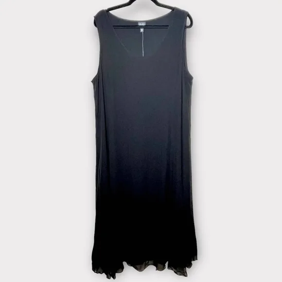 chinese dress ladies Vintage Eileen Fisher Silk Maxi Dress L